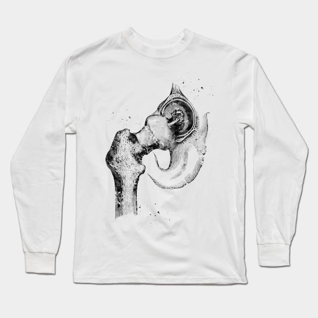 Hip joint Long Sleeve T-Shirt by erzebeth